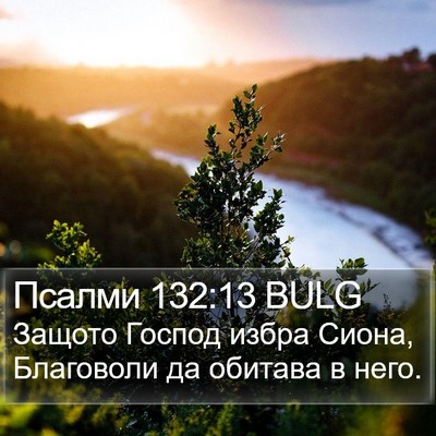 Псалми 132:13 BULG Bible Verse Image