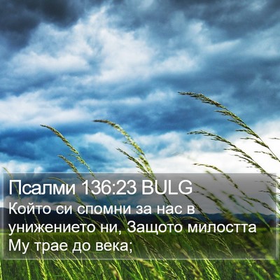 Псалми 136:23 BULG Bible Verse Image
