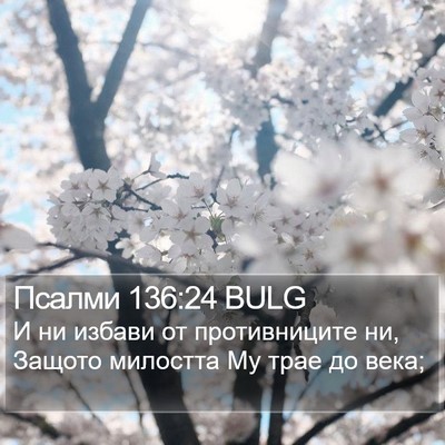Псалми 136:24 BULG Bible Verse Image
