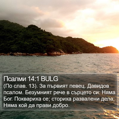 Псалми 14:1 BULG Bible Verse Image