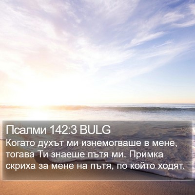 Псалми 142:3 BULG Bible Verse Image