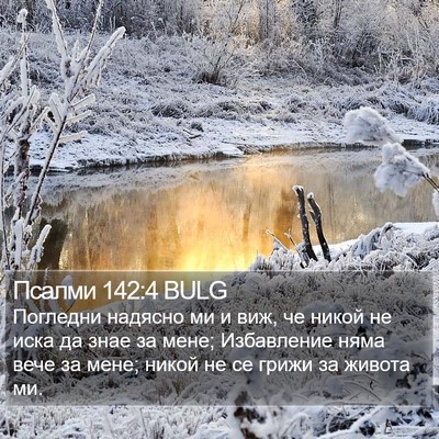 Псалми 142:4 BULG Bible Verse Image