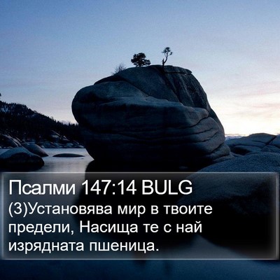 Псалми 147:14 BULG Bible Verse Image