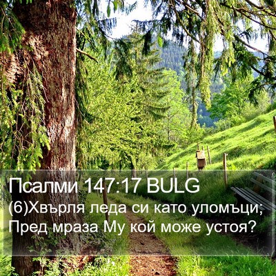 Псалми 147:17 BULG Bible Verse Image