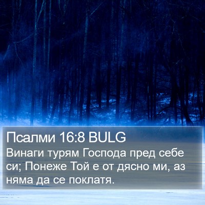 Псалми 16:8 BULG Bible Verse Image