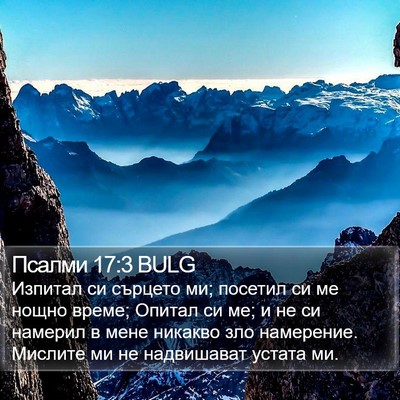 Псалми 17:3 BULG Bible Verse Image