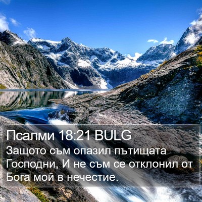Псалми 18:21 BULG Bible Verse Image