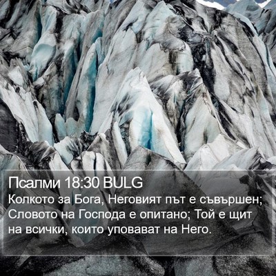 Псалми 18:30 BULG Bible Verse Image