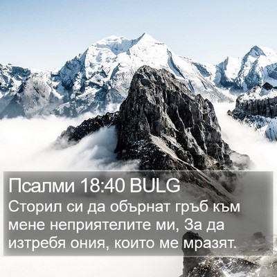 Псалми 18:40 BULG Bible Verse Image