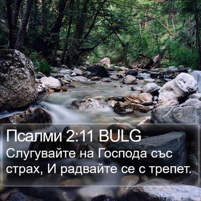 Псалми 2:11 BULG Bible Verse Image