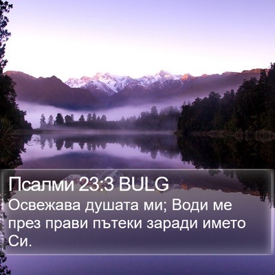 Псалми 23:3 BULG Bible Verse Image