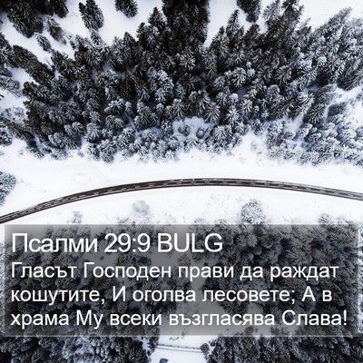 Псалми 29:9 BULG Bible Verse Image