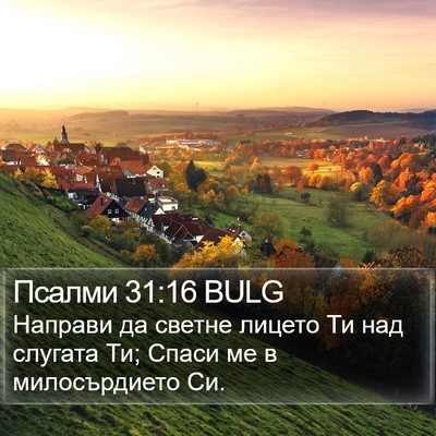 Псалми 31:16 BULG Bible Verse Image