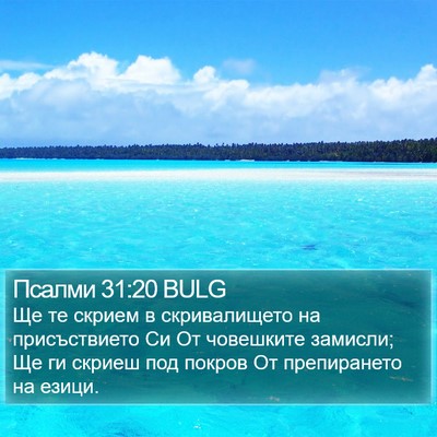 Псалми 31:20 BULG Bible Verse Image