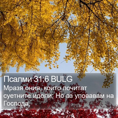 Псалми 31:6 BULG Bible Verse Image