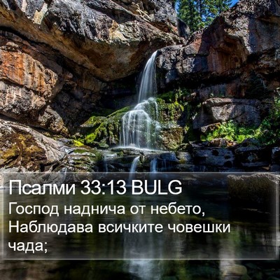 Псалми 33:13 BULG Bible Verse Image
