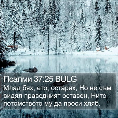 Псалми 37:25 BULG Bible Verse Image