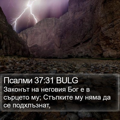 Псалми 37:31 BULG Bible Verse Image