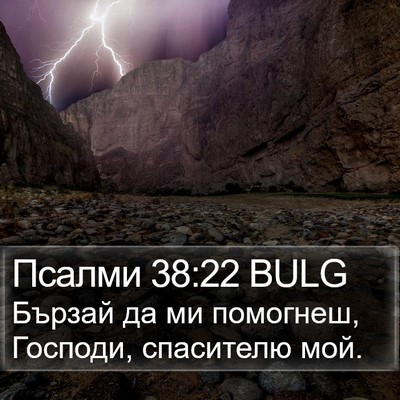 Псалми 38:22 BULG Bible Verse Image