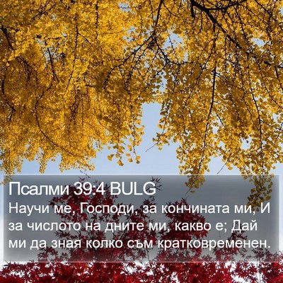 Псалми 39:4 BULG Bible Verse Image