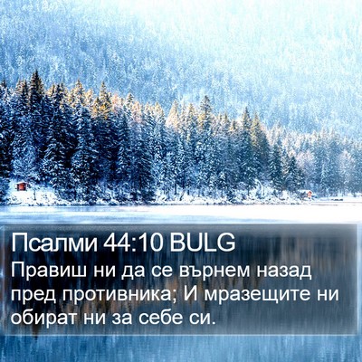 Псалми 44:10 BULG Bible Verse Image