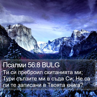 Псалми 56:8 BULG Bible Verse Image
