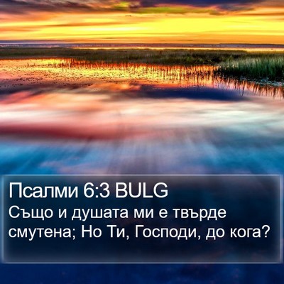 Псалми 6:3 BULG Bible Verse Image