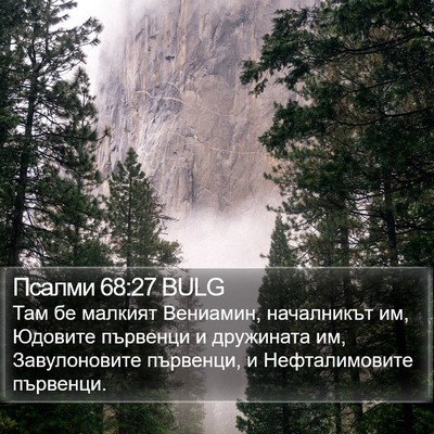 Псалми 68:27 BULG Bible Verse Image