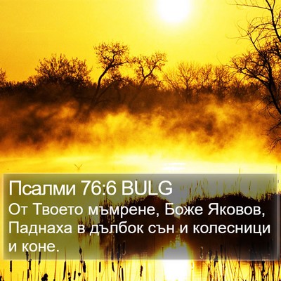 Псалми 76:6 BULG Bible Verse Image