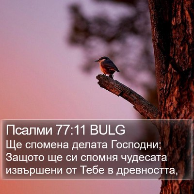 Псалми 77:11 BULG Bible Verse Image