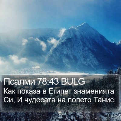 Псалми 78:43 BULG Bible Verse Image