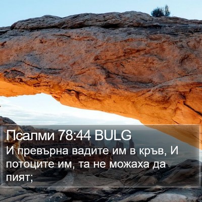 Псалми 78:44 BULG Bible Verse Image