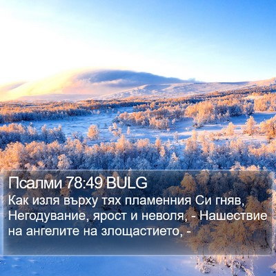 Псалми 78:49 BULG Bible Verse Image