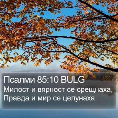 Псалми 85:10 BULG Bible Verse Image