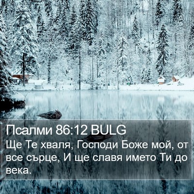 Псалми 86:12 BULG Bible Verse Image