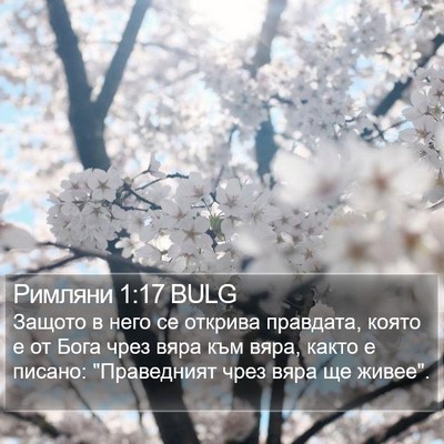 Римляни 1:17 BULG Bible Verse Image