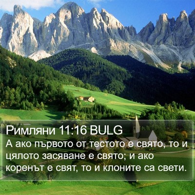 Римляни 11:16 BULG Bible Verse Image