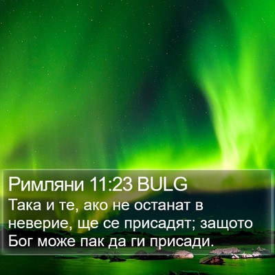 Римляни 11:23 BULG Bible Verse Image