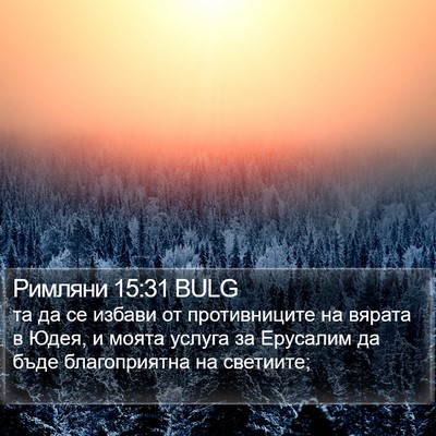 Римляни 15:31 BULG Bible Verse Image