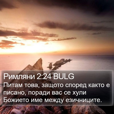 Римляни 2:24 BULG Bible Verse Image