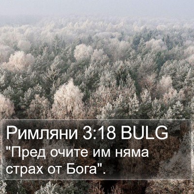Римляни 3:18 BULG Bible Verse Image