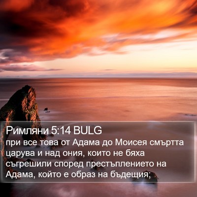 Римляни 5:14 BULG Bible Verse Image