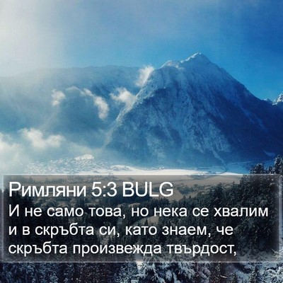 Римляни 5:3 BULG Bible Verse Image