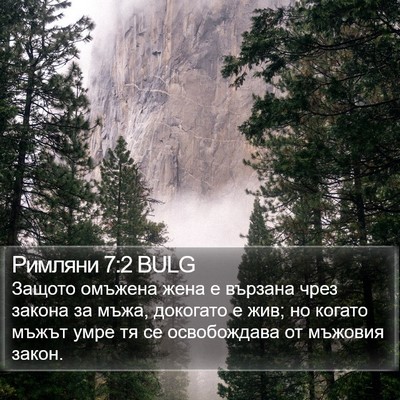 Римляни 7:2 BULG Bible Verse Image