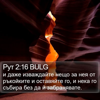 Рут 2:16 BULG Bible Verse Image