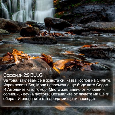 Софоний 2:9 BULG Bible Verse Image
