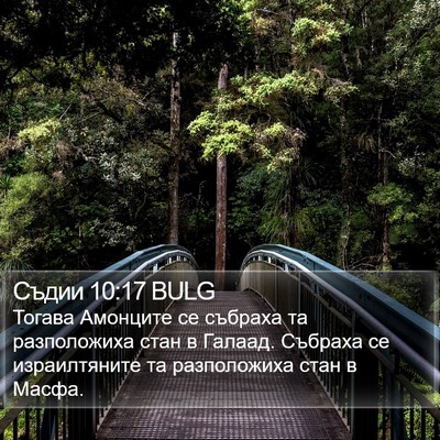 Съдии 10:17 BULG Bible Verse Image