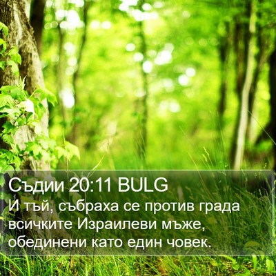 Съдии 20:11 BULG Bible Verse Image