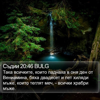 Съдии 20:46 BULG Bible Verse Image