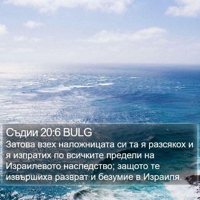Съдии 20:6 BULG Bible Verse Image